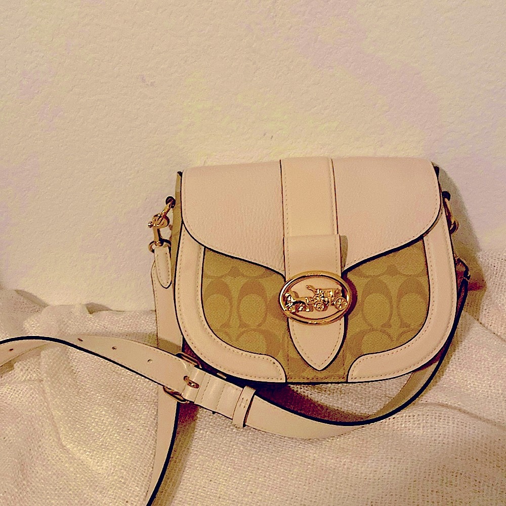 Coach Signature Shoulder Purse or Crossbody Bag.